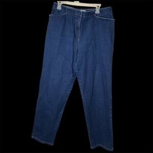 Jones Sport Womens Size 16 Stretch Denim Jeans Blue Straight Leg